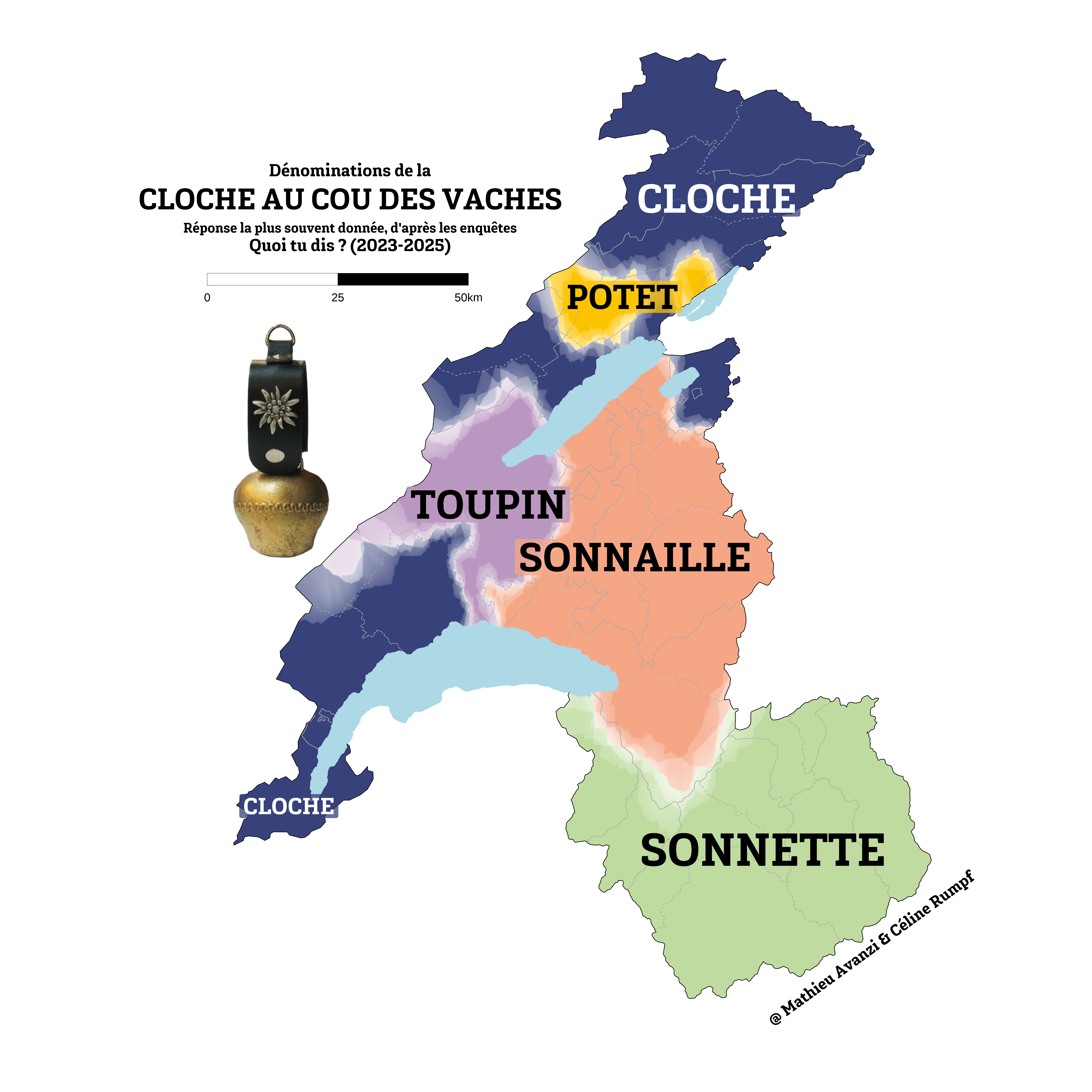 Cloches, sonnettes, toupins ou potets: les derniers échos des patois alpins